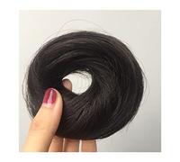 Chignon de cheveux 1/2PCS Bande Queue de Cheval Chouchou Postiche for Femmes Chignons de Cheveux Humains Chignon Chignon Désordonné Morceaux de Cheveux Donut Chignon avec Caoutchouc Élastique Pièces d