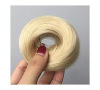 Chignon de cheveux 1/2PCS Bande Queue de Cheval Chouchou Postiche for Femmes Chignons de Cheveux Humains Chignon Chignon Désordonné Morceaux de Cheveux Donut Chignon avec Caoutchouc Élastique Pièces d