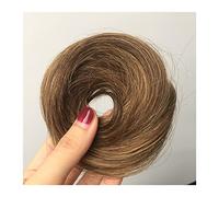 Chignon de cheveux 1/2PCS Bande Queue de Cheval Chouchou Postiche for Femmes Chignons de Cheveux Humains Chignon Chignon Désordonné Morceaux de Cheveux Donut Chignon avec Caoutchouc Élastique Pièces d