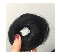 Chignon de cheveux 1/2PCS Bande Queue de Cheval Chouchou Postiche for Femmes Chignons de Cheveux Humains Chignon Chignon Désordonné Morceaux de Cheveux Donut Chignon avec Caoutchouc Élastique Pièces d