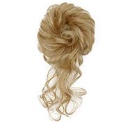 Chignon de Cheveux 1 Pack Chignon Synthétique Chignon Désordonné avec Extensions de Queue de Cheval Gland Femmes Chignon Ondulé Élastique Bungee Bandes De Cheveux Chignon Chignon(22h27)