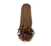 Chignon de cheveux 1-Pack Synthétique Chignon Dames Perruque Griffe Clip De Longueur Moyenne Poire Fleur Bouclés Grand Ondulés Queue De Cheval Extensions De Cheveux Pièce de chignon(A)