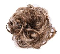 Chignon de cheveux 1 Pack Synthétique Donut Bun Messy Bun Tranches De Cheveux Bouclés Ondulés Bandeaux Femmes Bun Perruque Synthétique Perruque Extensions De Cheveux Pièce de chignon(9H19)