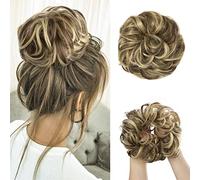 Chignon de cheveux 1 paquet d'extensions de cheveux en chignon synthétique perruque frisée désordonnée chignon en beignet avec élastique en caoutchouc chignon for les femmes Pièce de chignon(86H10)