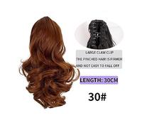 Chignon de cheveux 1 pièce perruque femme cheveux longs bouclés grand ondulé poire fleur queue de cheval naturel moelleux griffe pince queue de cheval cheveux Extension Pièce de chignon(SW184-30)