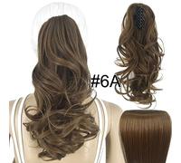 Chignon de cheveux 14 pouces chignon désordonné chignon synthétique longs cheveux bouclés grande perruque ondulée queue de cheval Extensions de cheveux femmes accessoires de cheveux Pièce de chignon(2