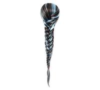 Chignon de cheveux 15 pouces synthétique cheveux chaîne tresse queue de cheval chignon queue de poisson queue de cheval extension cheveux chignon femmes longue ligne droite tressée perruque Pièce de c