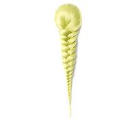 Chignon de cheveux 15 pouces synthétique cheveux chaîne tresse queue de cheval chignon queue de poisson queue de cheval extension cheveux chignon femmes longue ligne droite tressée perruque Pièce de c