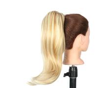 Chignon de cheveux 18 Pouces Synthétique Droite Queue De Cheval Extensions De Cheveux Perruque Chignon Wrap Queue De Cheval Barrette Clips for Femmes Cheveux Accessoires Pièce de chignon(P1B/30)