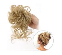 Chignon de cheveux 1PCS Extension de cheveux bouclés for accessoires de cheveux Chignon ondulé en désordre Chignon de cheveux synthétiques Bande de caoutchouc élastique Queue de cheval Chouchous Pièce