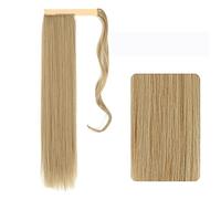 Chignon de Cheveux 22-32 pouces synthétique longue ligne droite queue de cheval bandeau queue de cheval perruque Wrap pince à cheveux Extensions queue de cheval chignon for les femmes Chignon(M27-613,