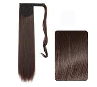 Chignon de Cheveux 22-32 pouces synthétique longue ligne droite queue de cheval bandeau queue de cheval perruque Wrap pince à cheveux Extensions queue de cheval chignon for les femmes Chignon(4,32inch