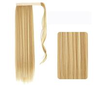Chignon de Cheveux 22-32 pouces synthétique longue ligne droite queue de cheval bandeau queue de cheval perruque Wrap pince à cheveux Extensions queue de cheval chignon for les femmes Chignon(F27-613,
