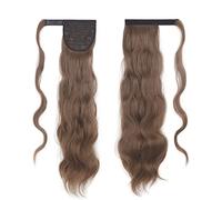 Chignon de cheveux 22 pouces de long ondulé Curl Wrap queue de cheval perruque synthétique résistante à la chaleur extensions de queue de cheval chignon for les femmes Pièce de chignon(12)