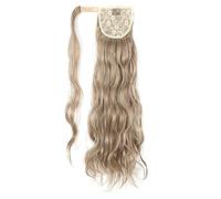 Chignon de cheveux 24 pouces de long ondulé queue de cheval Wrap cheveux bande synthétique queue de cheval extensions blonde ondulé queue de cheval perruque femmes chignon Pièce de chignon(M12-613)