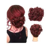 Chignon de cheveux Chignon bouclé en gros cheveux en désordre avec pinces à peigne dans la couverture de queue de cheveux Extension de queue de cheval pièces de cheveux naturels synthétiques Pièces de