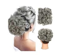 Chignon de cheveux Chignon bouclé en gros cheveux en désordre avec pinces à peigne dans la couverture de queue de cheveux Extension de queue de cheval pièces de cheveux naturels synthétiques Pièces de