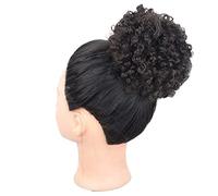 Chignon de cheveux Chignon de cheveux synthétiques for femmes Extensions de queue de cheval shaggy afro bouclés avec cordon de serrage chignon shaggy for femmes noires Pièce de chignon(10)