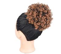 Chignon de cheveux Chignon de cheveux synthétiques for femmes Extensions de queue de cheval shaggy afro bouclés avec cordon de serrage chignon shaggy for femmes noires Pièce de chignon(09)
