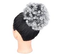 Chignon de cheveux Chignon de cheveux synthétiques for femmes Extensions de queue de cheval shaggy afro bouclés avec cordon de serrage chignon shaggy for femmes noires Pièce de chignon(01)