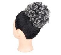 Chignon de Cheveux Chignon de cheveux synthétiques for femmes Extensions de queue de cheval shaggy afro bouclés avec cordon de serrage chignon shaggy for femmes noires Chignon(02)