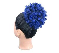 Chignon de Cheveux Chignon de cheveux synthétiques for femmes Extensions de queue de cheval shaggy afro bouclés avec cordon de serrage chignon shaggy for femmes noires Chignon(03)