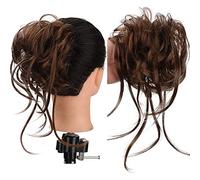 Chignon de cheveux Chignon Synthétique avec Peigne Élastique Messy Bun Curls Chignon Femmes Perruque Extensions de Cheveux Accessoires de Cheveux Pièce de chignon(SW205-04)