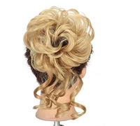 Chignon de Cheveux Chignon synthétique chignon chignon queue de cheval Extensions de cheveux boucles blondes désordonnées avec élastique élastique perruque chignon for femmes Chignon(22H27)