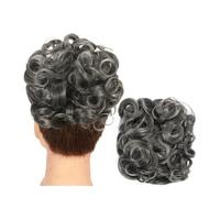 Chignon de cheveux Chignon synthétique femmes accessoire de cheveux Extensions de queue de cheval boucles chignon désordonné chignon cordon peigne à cheveux chignon Pièce de chignon(Q1 1TDimgray)