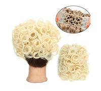 Chignon de cheveux Chignon synthétique femmes accessoire de cheveux Extensions de queue de cheval boucles chignon désordonné chignon cordon peigne à cheveux chignon Pièce de chignon(Q1 613)