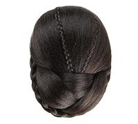 Chignon de cheveux Chignon tressé élégant postiche synthétique tressé Chignon postiche avec peignes intégrés for femmes filles fête mariage danse accessoire de cheveux Pièces de chignon pour femmes(Co