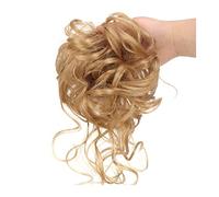 Chignon de cheveux en désordre - Chignon bouclé - Donut - Chouchou pour femme - Chignon en désordre - Extension synthétique ébouriffée - Extension de cheveux élastique - Queue de cheval - Pour un u