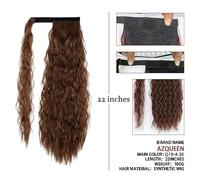 Chignon de cheveux Ensemble de 1 perruque synthétique Messy Bun Curly Wavy Extensions de queue de cheval enveloppantes Accessoires for cheveux chignon for femmes Pièce de chignon(Q19-12h24)
