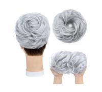 Chignon de cheveux Extensions de cheveux synthétiques Chignon bouclé en désordre élastique cheveux chouchous postiches 55g Chignon Updo cheveux pièces for les femmes Pièces de chignon pour femmes(A)