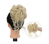 Chignon de cheveux Extensions de chignon ébouriffées for un usage quotidien, postiche en désordre for femme, postiche à clipser, postiche synthétique ondulée bouclée, super longue Pièces de chignon po