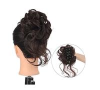 Chignon de cheveux Extensions de chignon ébouriffées for un usage quotidien, postiche en désordre for femme, postiche à clipser, postiche synthétique ondulée bouclée, super longue Pièces de chignon po