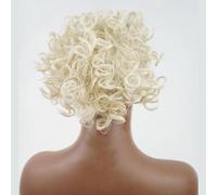 Chignon de cheveux Mesdames Mode Perruque Moelleux Bouclés Chignon Court Cheveux Bouclés Peigne Balle Queue De Cheval Extension De Cheveux Chignon Synthétique Pièce de chignon(12)