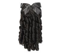 Chignon de cheveux Princesse Bouclés Perruque Dames De Mode Cheongsam Perruque Rétro Style Queue De Cheval Extension De Cheveux Bouclés Peigne Bouclés Chignon Pièce de chignon(A)