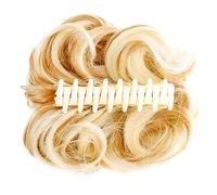 Chignon de Cheveux Synthétique Messy Bun Wavy Curly Bun Ponytail Extensions de Cheveux Fancy Curly Bun Griffe Clip Bun Perruque for Les Femmes Chignon(1pcs-07)