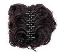 Chignon de cheveux Synthétique Messy Bun Wavy Curly Bun Ponytail Extensions de Cheveux Fancy Curly Bun Griffe Clip Bun Perruque for Les Femmes Pièce de chignon(1pcs-03)