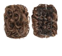 Chignon de cheveux Synthétique Messy Bun Wig Hair Pieces Wavy Curly Bun Ponytail Hair Extensions Bun Hair Peigne Femmes Bun Wig Pièce de chignon(8)