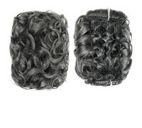 Chignon de Cheveux Synthétique Messy Bun Wig Hair Pieces Wavy Curly Bun Ponytail Hair Extensions Bun Hair Peigne Femmes Bun Wig Chignon(0403)