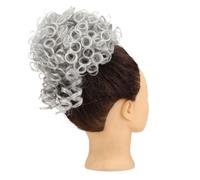 Chignon décoiffé for femme, extension capillaire synthétique bouclée avec cordon élastique(10AT1001)