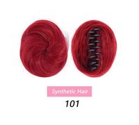 Chignon décoiffé, Pince à chignon boulette de viande - Accessoire for perruques et coiffures tendance,Chignon pour cheveux(Red)