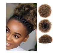 Chignon désordonné Afro Puff Cordon Extensions de queue de cheval Kinky Bouclés Chignon Chignon Synthétique Extensions courtes Queue de cheval Postiches Chignons Cheveux pour femmes noires filles
