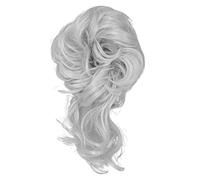 Chignon désordonné Chignon synthétique Chignon désordonné avec des glands Extensions de cheveux de queue de cheval chignon ondulé pour femmes élastiques élastiques chouchous vrais chignons de che