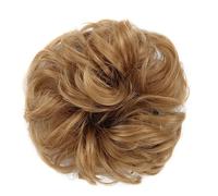 Chignon désordonné Donut Hair Bun Chouchou pour femmes filles, postiche de chignon synthétique ondulé bouclé avec élastique, extensions de cheveux en chignon désordonné, vrais chignons humains (c