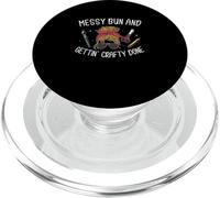Chignon désordonné et faire preuve de créativité drôle Crafter Craftaholics PopSockets PopGrip pour MagSafe