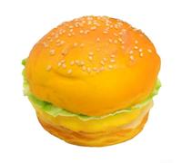 Chignon hamburger en polyuréthane pour décoration de restaurant et d'hôtel, accessoire réaliste pour l'apprentissage cognitif et la présentation des aliments dans les espaces commerciaux et éducatifs