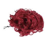 Chignon Postiche Cheveux Cheveux Cravate Messy Bun Extensions de Synthétiques Africain Bouclés Perruque Clips Perruques Féminines avec Cordon